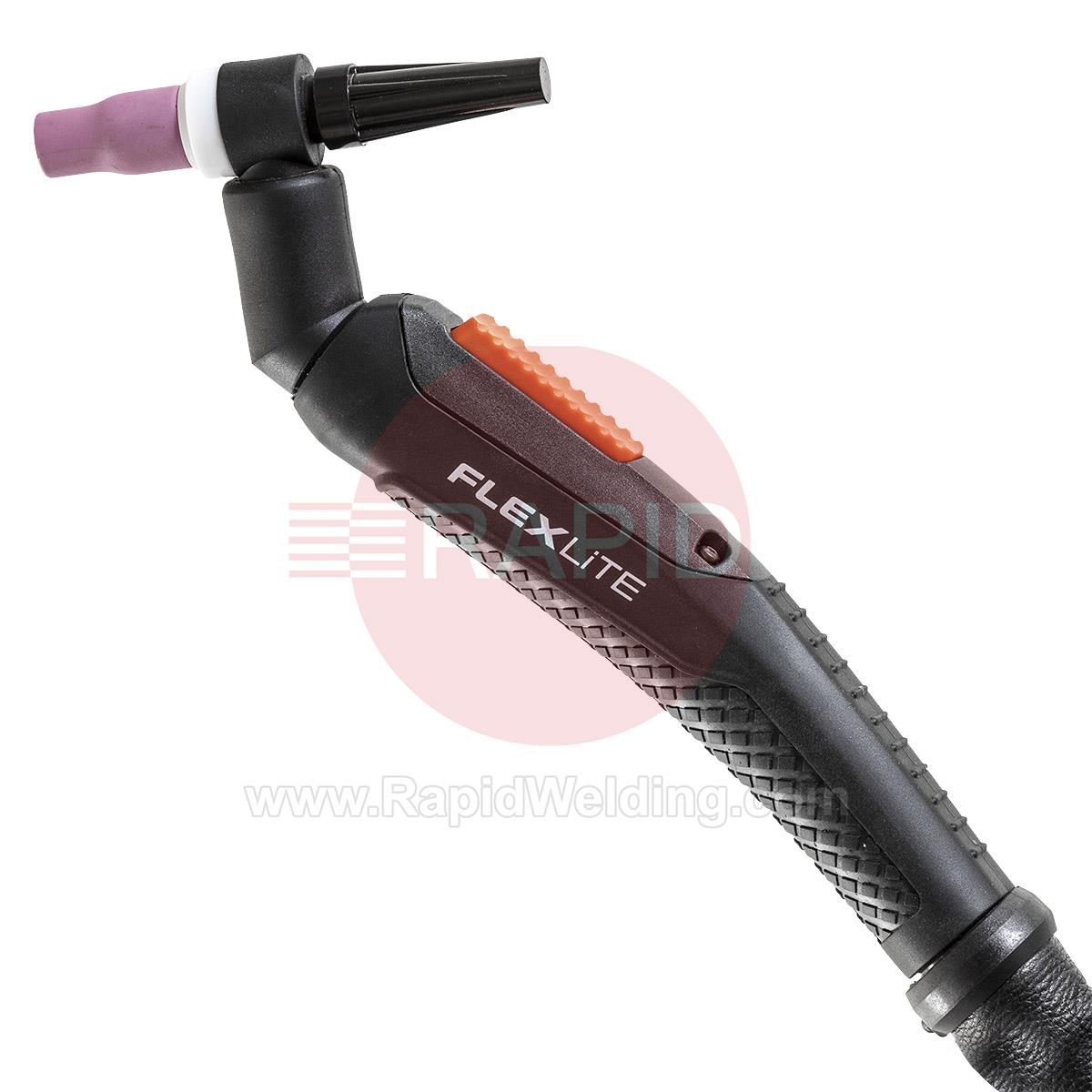 TX165GS16  Kemppi Flexlite TX K5 165GS Air Cooled 160 Amp Tig Torch, with Swivel Head - 16m, 7 Pin